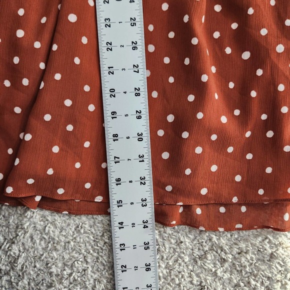 Madewell Smocked Waist Mini Dress Button-Front Short Sleeve V Neck Size XS - Picture 9 of 14